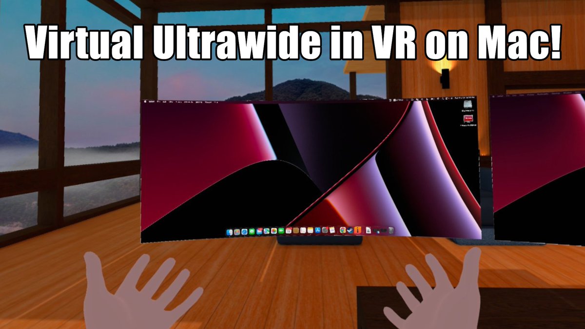 Second video on my new, VR specific, channel is up.
In this one I show you how to set up a virtual Ultrawide monitor, in VR, on your Mac.
Next video will walk through the steps to do it on Windows!

Video Link: youtu.be/dy8oVwKq2GM

#VR #macos #workinvr #VirtualReality
