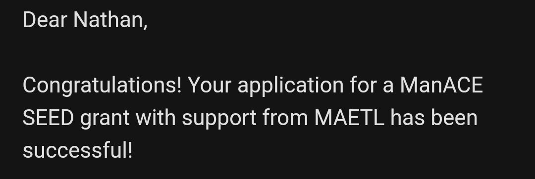 My day just can't get any better.  I just shared this with my students and they are over the moon!  Thank you @manace_manitoba for planting this seed.  Can't wait to provide some updates on how it impacts my students!!!
#esportsedu #MSEA_gg #mbedchat @SunriseSDMB