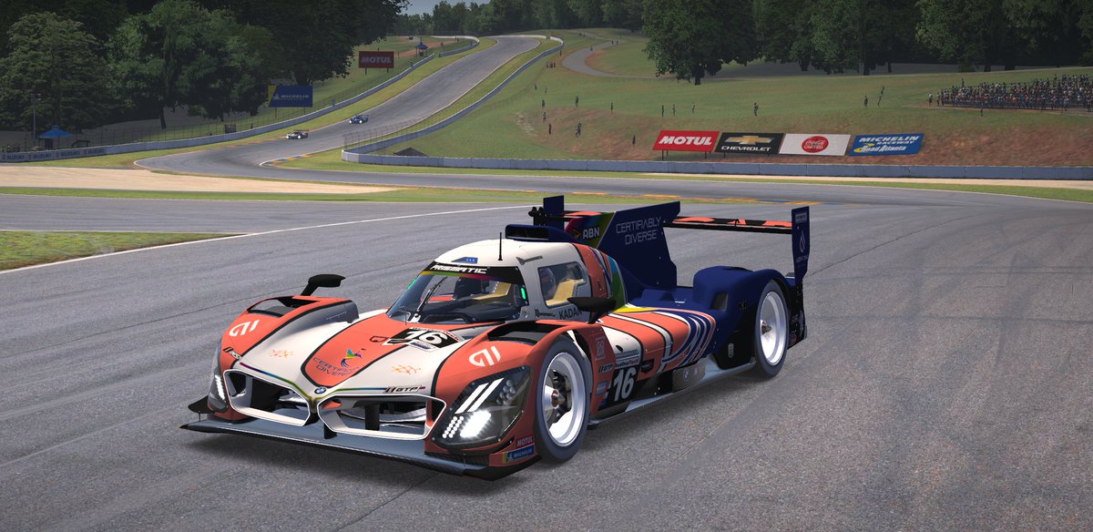 trans_taco's tweet photo. Road Atlanta will forever be my favorite track to last minute hop into an IMSA official in the prototype, especially when it results in my first win this new season! 🥇🍾 The BMW V8 Hybrid looks so stunning in the @PrisMotorsports livery! #transrights https://t.co/uWgCryvZGG