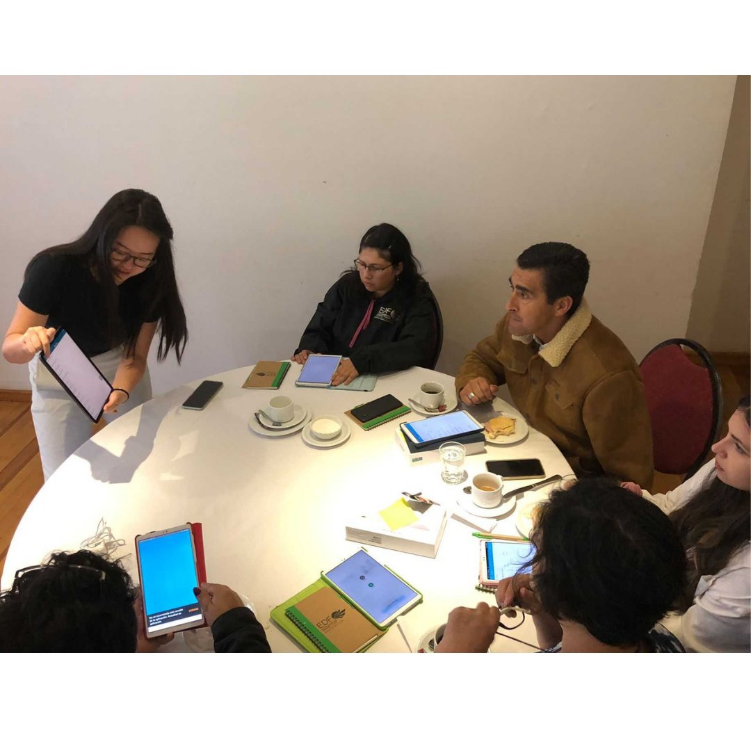 vericatch's tweet photo. Karina from our team is on her way back from a week in Chile working with @EDFOceans on a catch reporting pilot project. It's been great seeing our FisheriesApp in action in the field. Read more about the work of #EDFOceans: https://t.co/67UAPCuzAz #catchreporting #oceantech https://t.co/KNjyfDYN8y