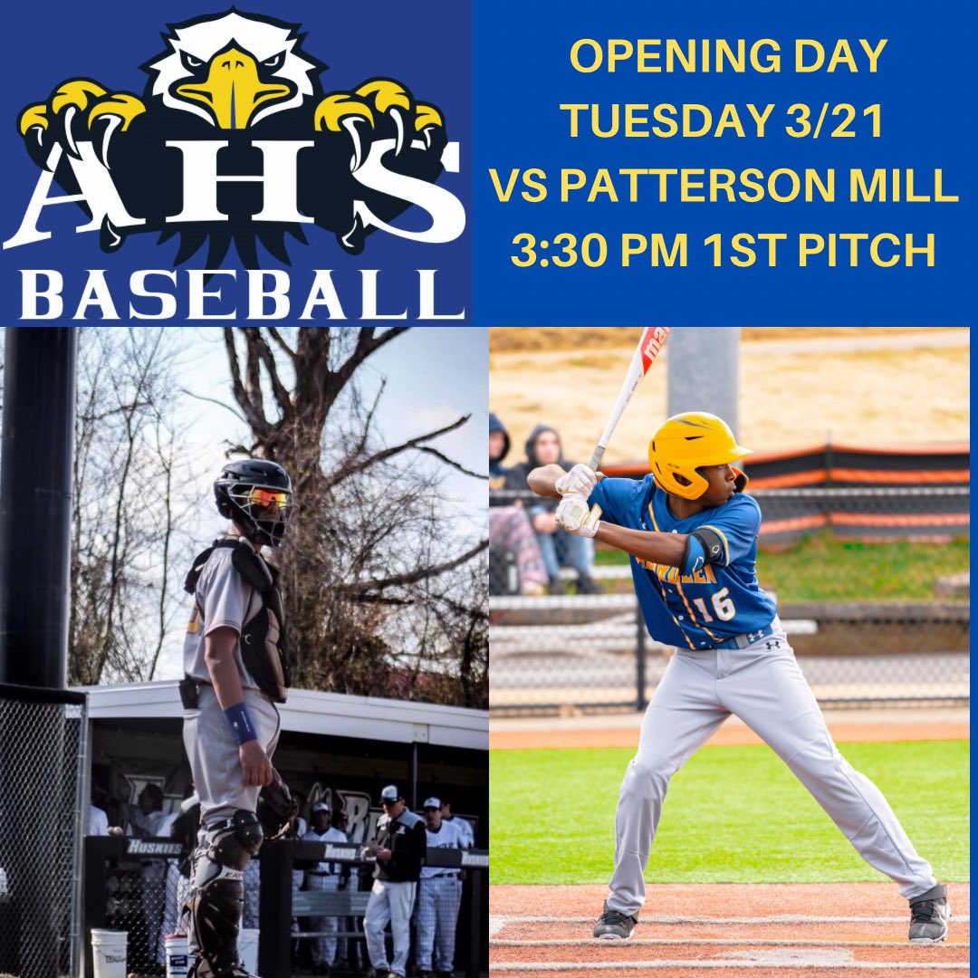 Excited to watch these young men go to work and compete. Opening day tomorrow is a home game on Cal Ripken, Sr. field.