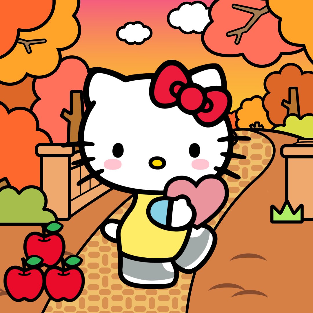 phillykev98's tweet photo. @hellokitty There’s nothing better than an autumn stroll picking apples 🍎 #hellokittynft  #hellokittyandfriendsnft 
#ハローキテnft
#サンリオNFT @RecurForever @sanrio https://t.co/xnufYgQeil