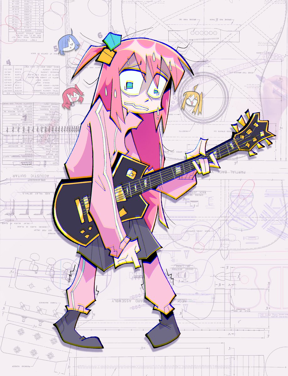 Andru! on Twitter "RT HernyEd Bocchi the HOW THE FUCK DO YOU DRAW GUITARS?!"