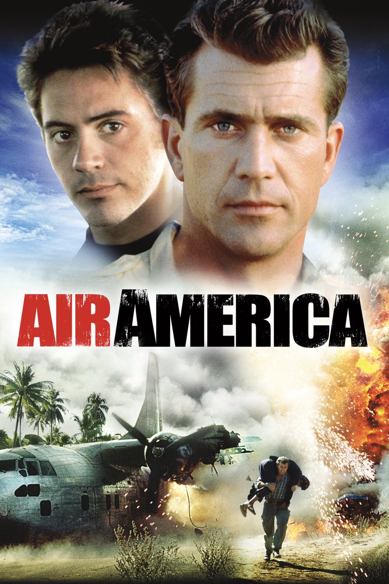 Was watching Air America. It isn't very good.

#AirAmerica #RogerSpottiswoode #MelGibson #RobertDowneyJr #NancyTravis #DavidMarshallGrant #LaneSmith