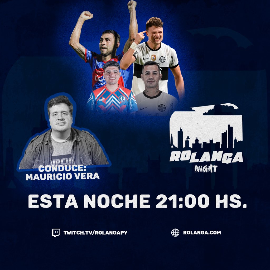 RolangaPy's tweet photo. ‼️DEBATE A PURO FÚTBOL
✅ ¡Desde las 21:00 prendete a #Rolanga para compartir y hablar de lo que tanto nos apasiona: EL #FUOL!
💻https://t.co/gqpuY1rkeg
🎧https://t.co/ONQ0V3ktSh
⬇️ App en Android e iOS ✅
#RolangaPy https://t.co/2XC4owueR5