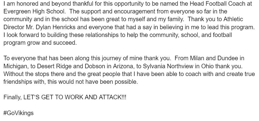 CoachBarryBock's tweet image. Time to get to work!! @EVGvikings @EHSFootball2022 #ATD #GoVikings