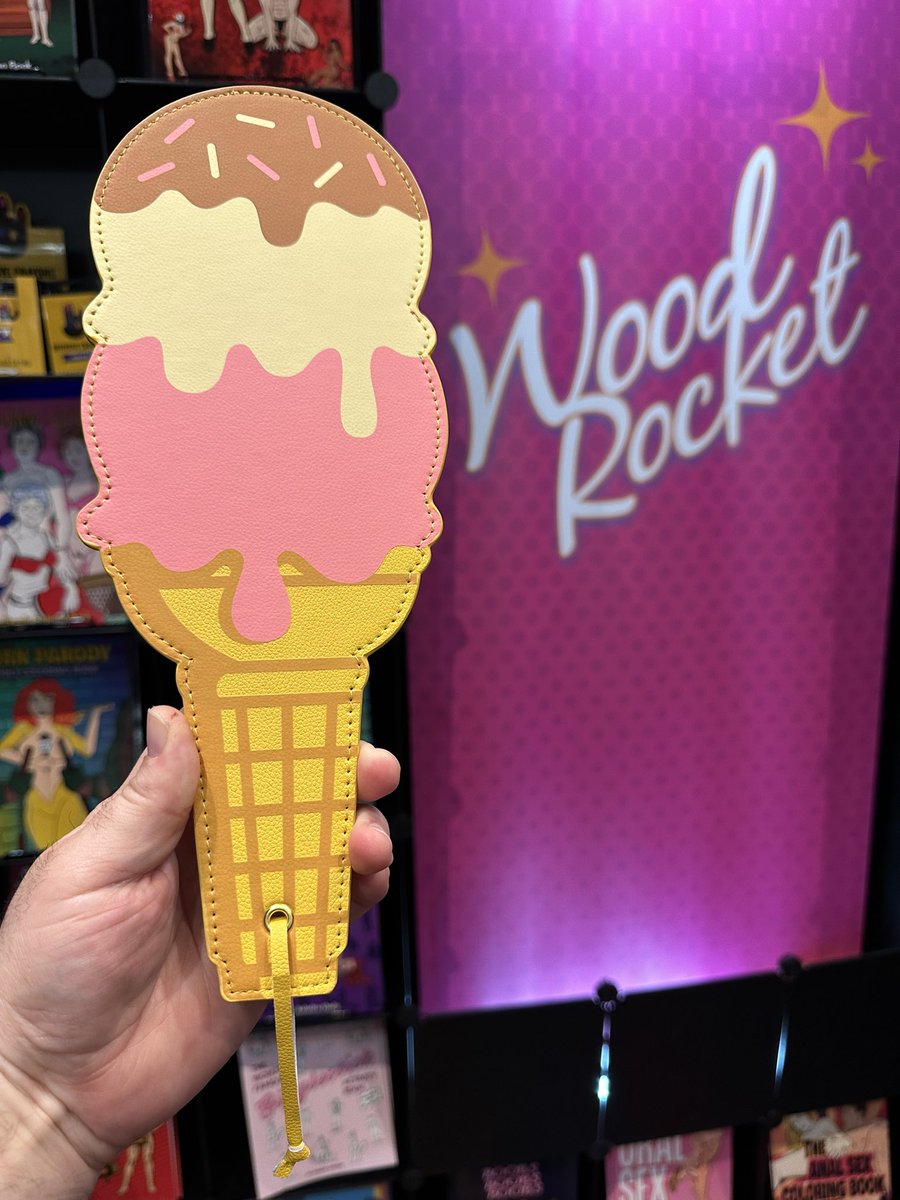 leeroymyers's tweet photo. Did I mention that @Wood_Rocket makes paddles now? Did I mention that one looks like an ice cream cone? For your butt! Coming soon!
#paddle #woodrocket #spanking https://t.co/sTB1k3PGFv