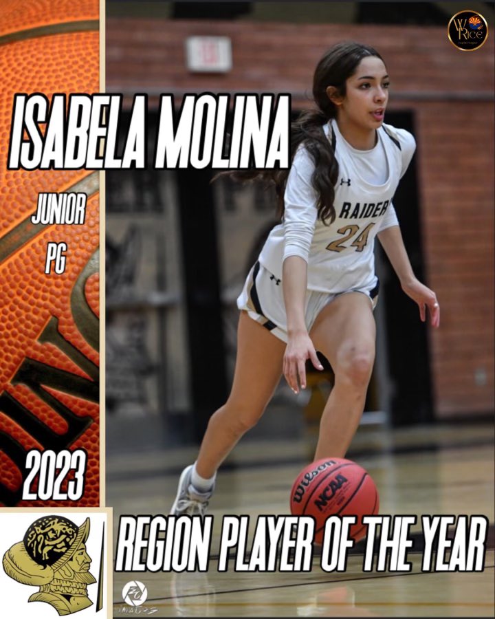 Congratulations 2024 Isabela Molina on your 6A Desert Southwest Region selection.