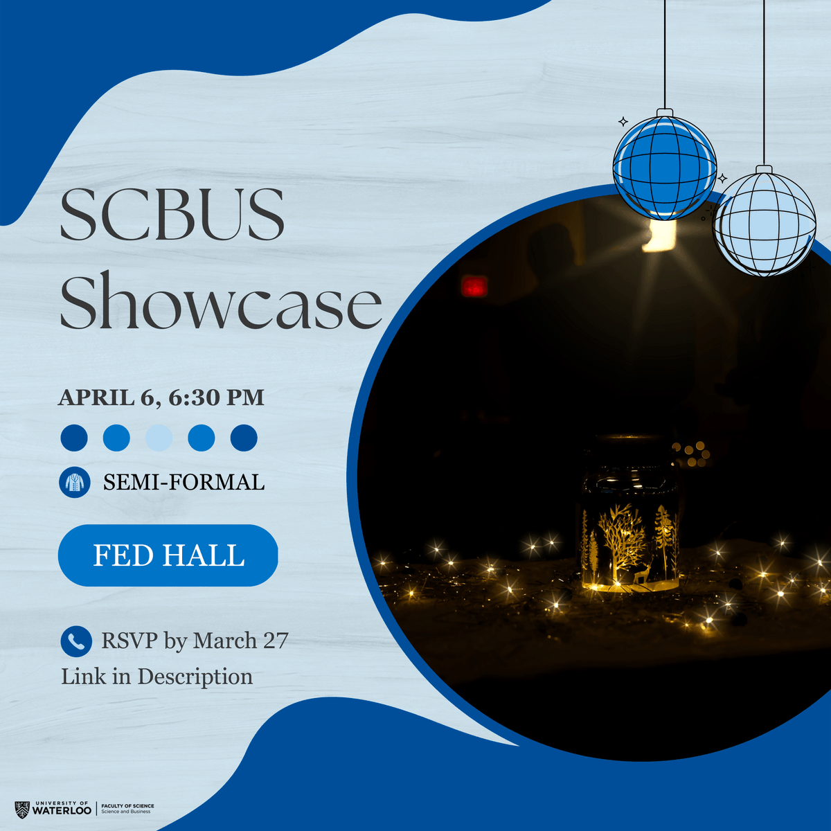 UWSBSA's tweet photo. Join us for an exciting night of innovation and inspiration! Our SCBUS Showcase is taking place on April 6th at 6:30 pm at FED Hall. Dress to impress in your semi-formal attire and get ready to discover the future of business and science. Don't miss out! Link is bio to sign up! https://t.co/aRP9qyEwV9