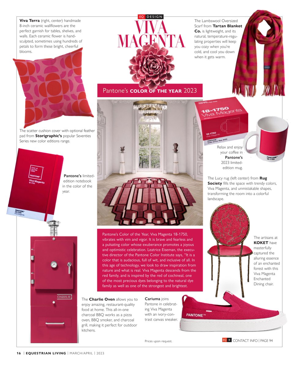 Pantone's color of the year, Viva Magenta embodies fearlessness, celebration, and vibrance. See some of our favorite pieces featuring this bright and bold hue.
buff.ly/42adgXf