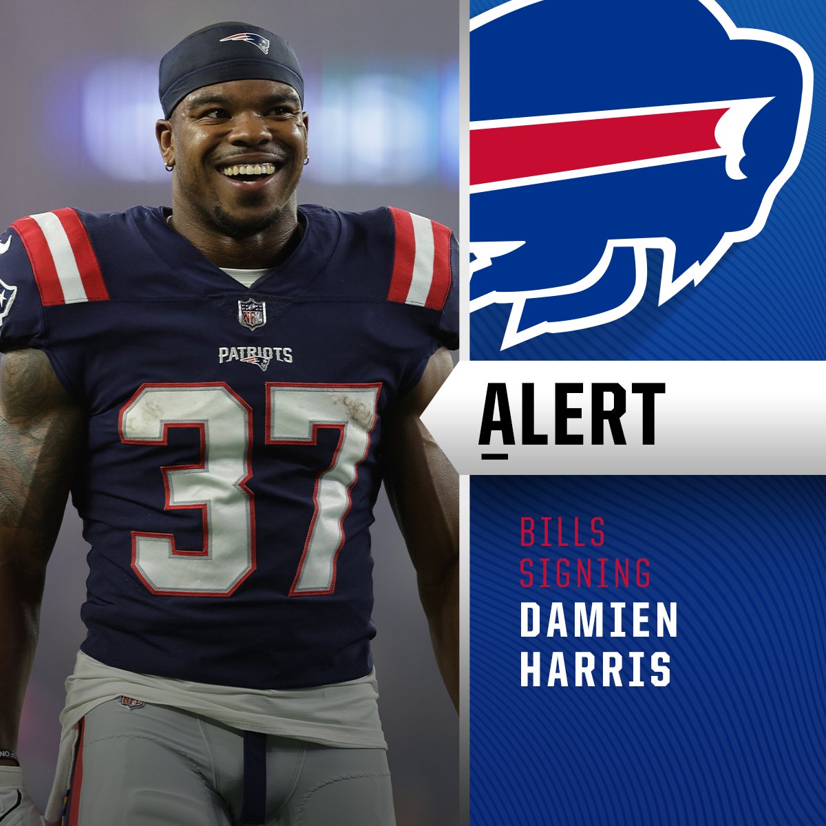 Bills signing RB Damien Harris. (via @RapSheet)