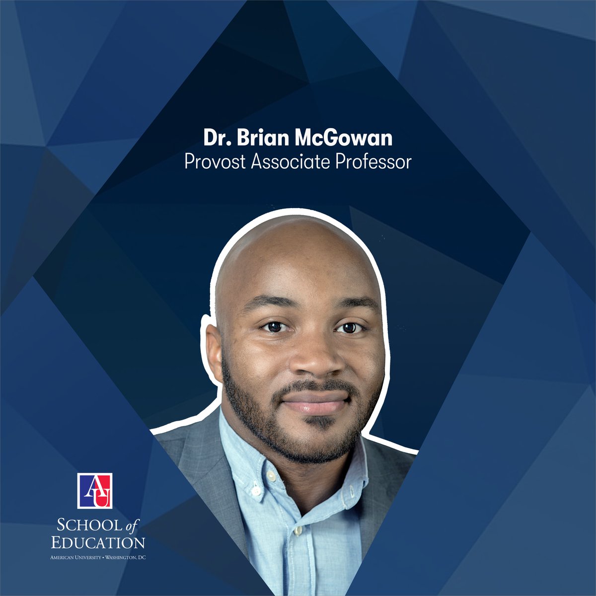 AU School of Ed (@au_schoolofed) on Twitter photo #Proud > The Office of the Provost has promoted SOE's Dr. Brian McGowan to Provost Associate Professor, a title awarded to a select few Associate Professors recognized for their exceptional merits and contributions. #Congratulations, Dr. McGowan! <a href="/AmericanU/">American University</a> <a href="/Dr_BrianMcGowan/">Brian L. McGowan</a> #Proud > The Office of the Provost has promoted SOE's Dr. Brian McGowan to Provost Associate Professor, a title awarded to a select few Associate Professors recognized for their exceptional merits and contributions. #Congratulations, Dr. McGowan! <a href="/AmericanU/">American University</a> <a href="/Dr_BrianMcGowan/">Brian L. McGowan</a>