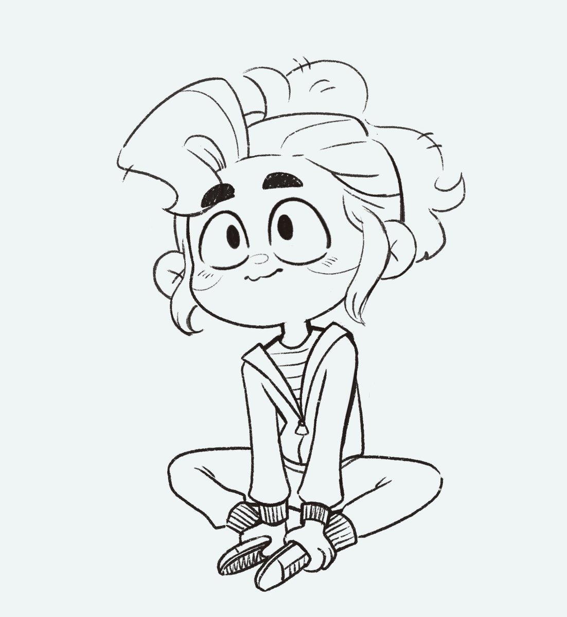 Obligatory first day of work self-doodle