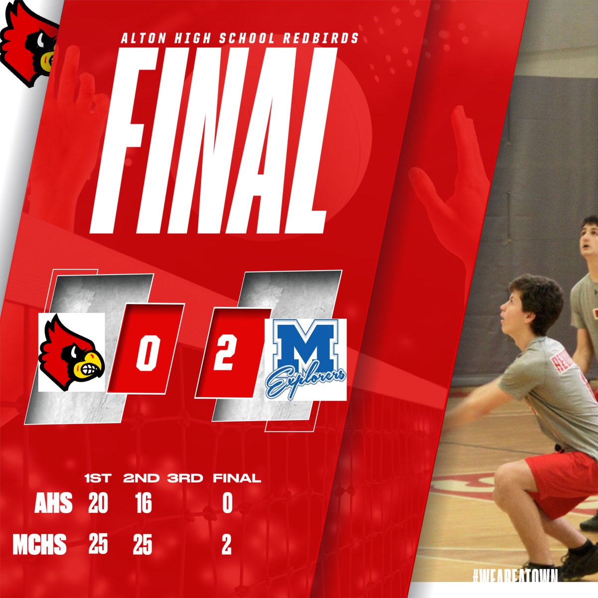 Final from MCHS and Redbirds fall in 2 games.