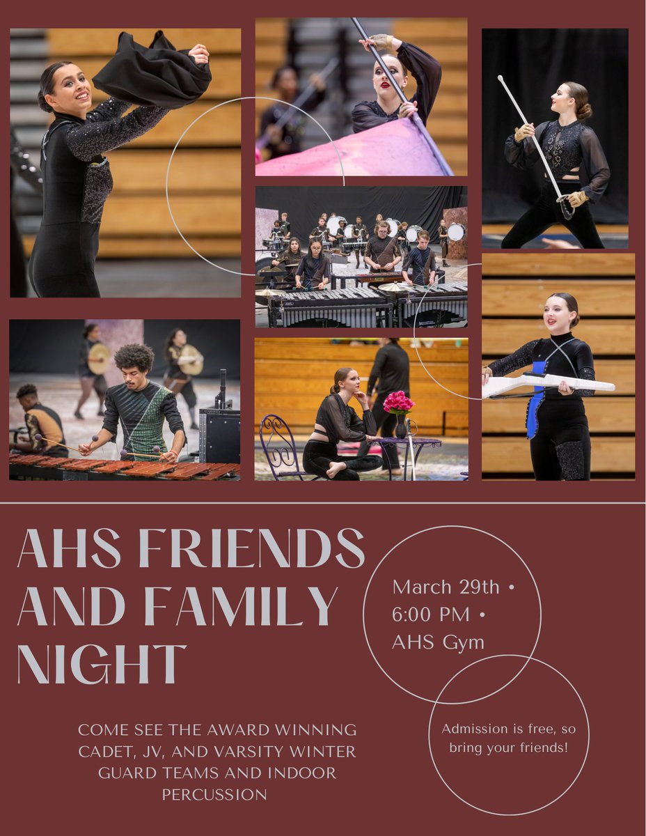 Come see us perform!!! It's FREE!! Our Middle School Cadets will perform as well!
<a href="/toddmanson/">Todd Manson</a> @AHSPrincipalK @WBMSprincipal <a href="/mgarnerwbms/">Michelle Garner</a>