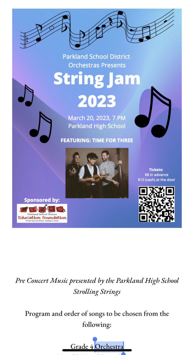 MrWeimann's tweet image. This evening I attended a strings concert that my daughter Scarlet was able to participate in. It was awesome! #TimeForThree #orchestra