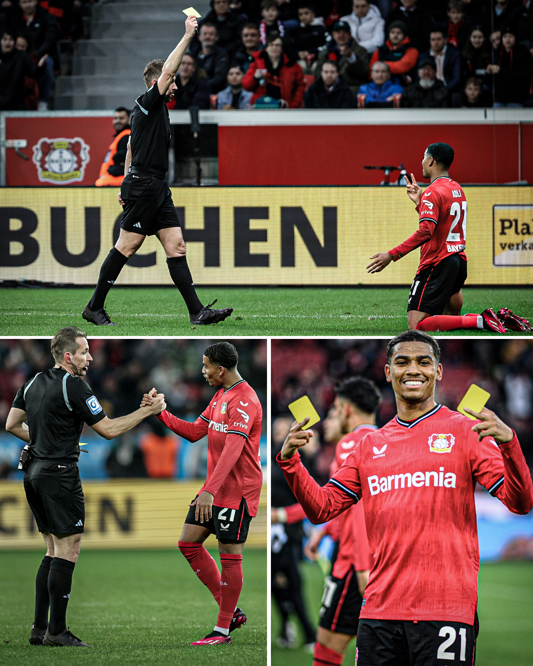 ESPN FC on Twitter "Bayer Leverkusen's Amine Adli was given two yellow