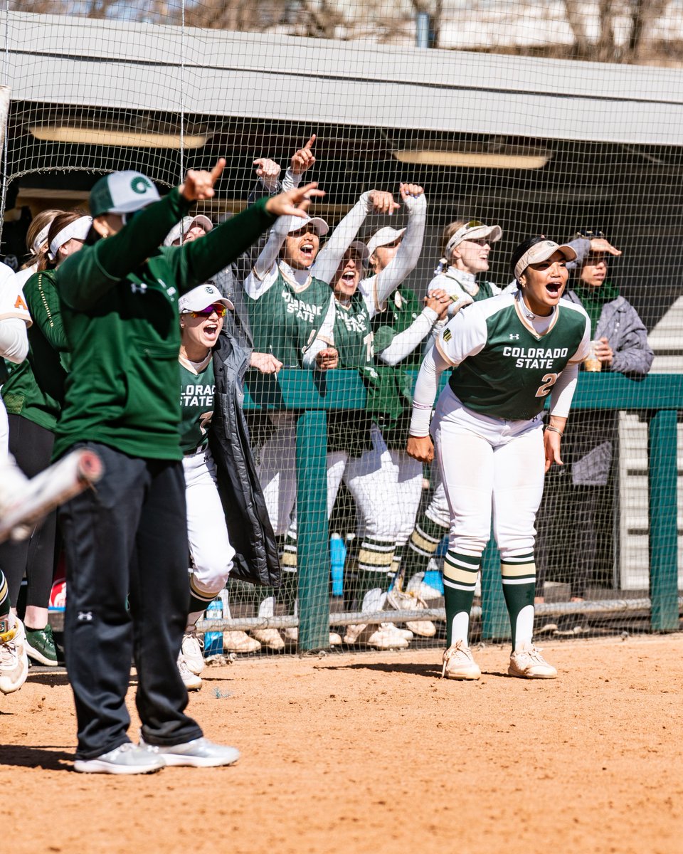CSUSoftball's tweet photo. Loved getting to play in front of our 𝓡𝓐𝓜𝓘𝓛𝓨 this weekend! 💚

See you again on March 31 vs. UNLV and for our grand opening April 1st!

#Stalwart x #CSURams https://t.co/y6AaQLcWBp