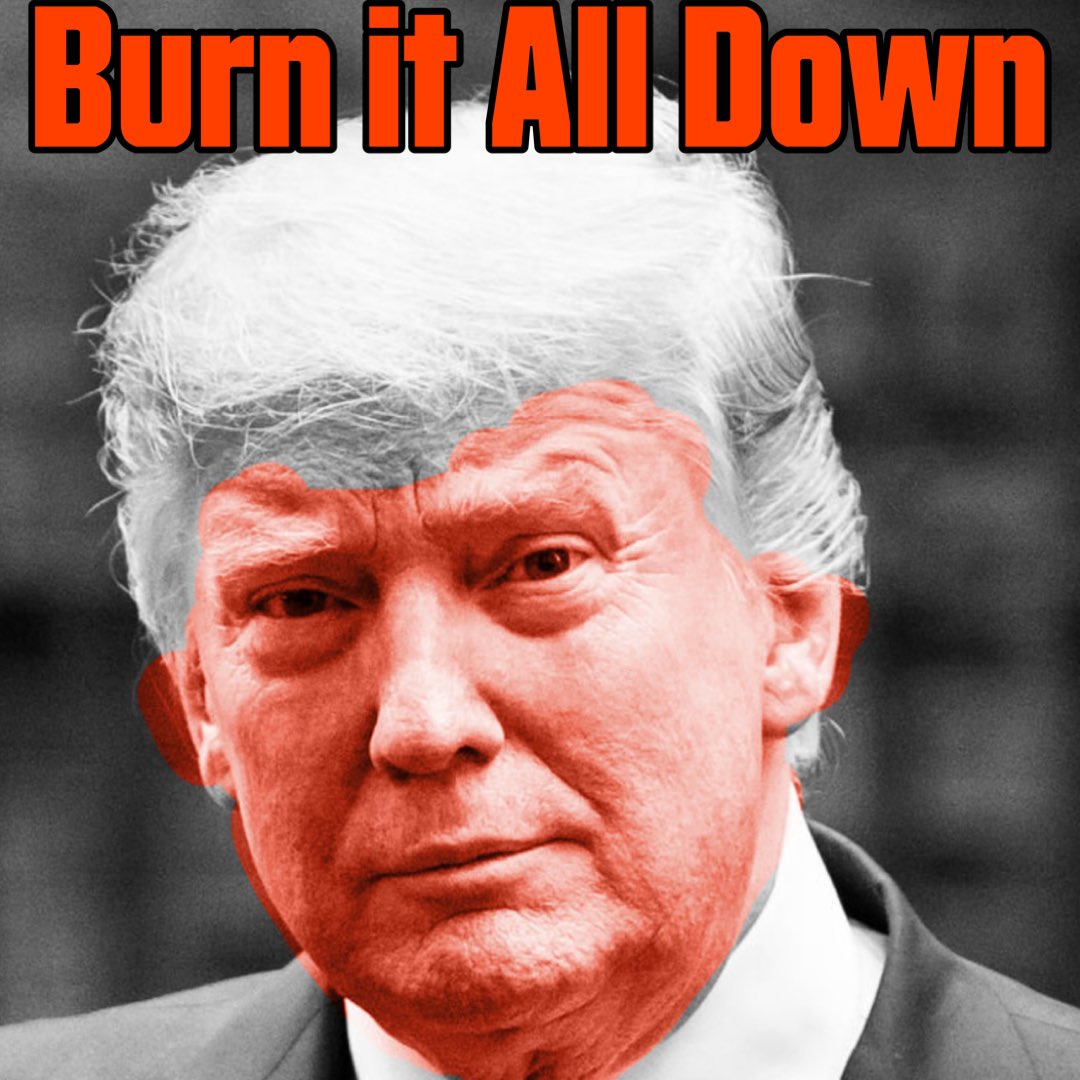 Trump will burn it all down to save himself #trump #trump2024 #trumpisunamerican #arresttrump