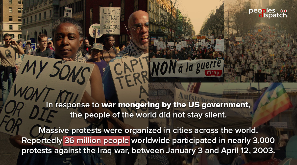 Peoples Dispatch on Twitter "Today, the US continues warmongering