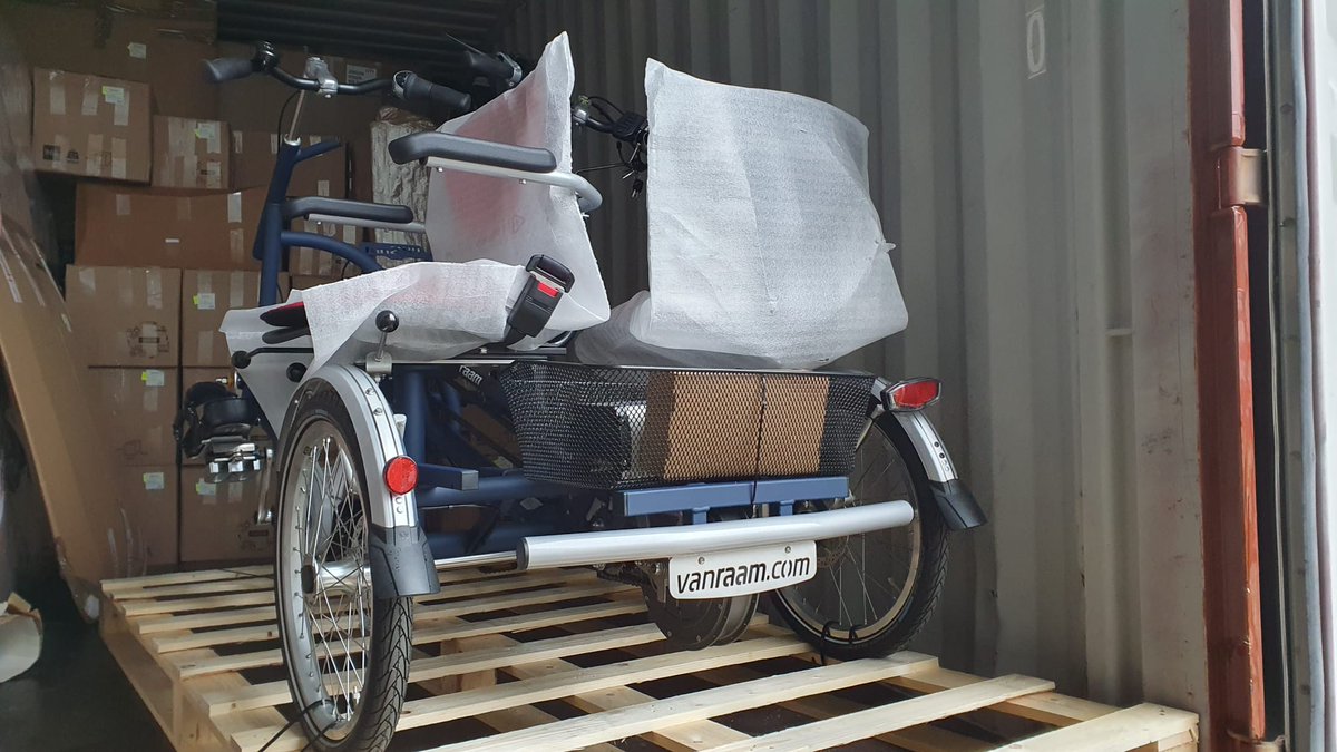 Home4Allnz's tweet photo. This morning we received the confirmation that the container with our Duo-bike is on its way to New Zealand. This is great news! On behalf of all our Home4All whanau, we thank our sponsors for making it possible for all our visitors, to explore our beautiful Kapiti Coast by bike. https://t.co/ClRSSsQhbo