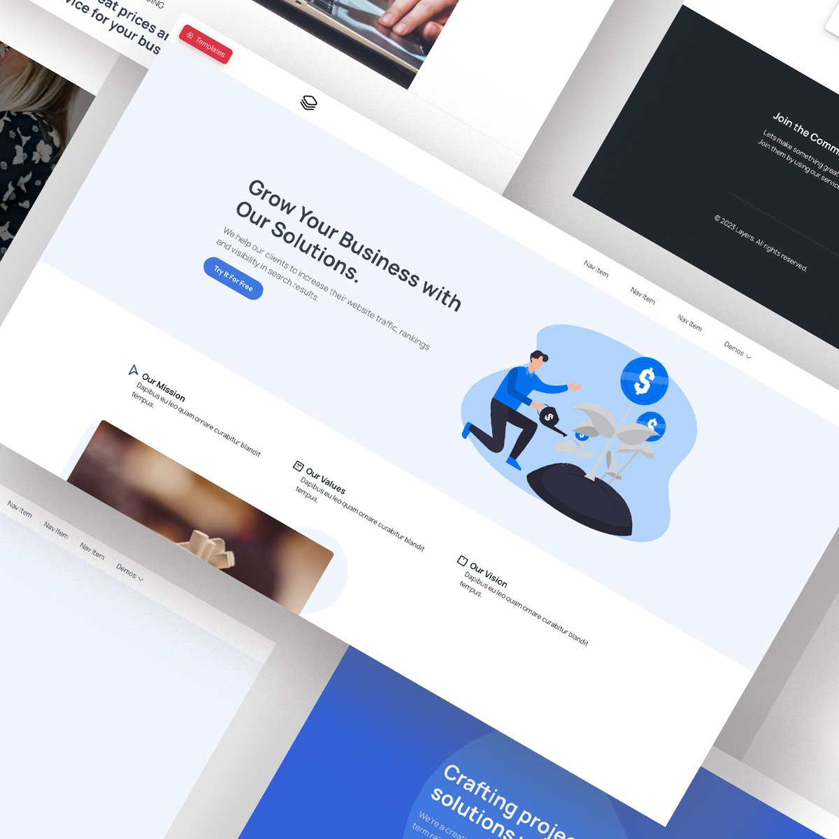 egomade's tweet image. Introducing Layers for Foundry 3 – the ultimate Template/Starter Kit that simplifies website building for designers and developers. Layers is a revolutionary add-on to the popular Foundry 3 framework, designed to save you time and improve your workflow. egomade.com/foundry-templa…