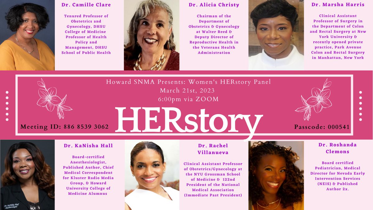 Psyched to be on a panel with my sister friends @drrachelsays ⁦@DrKanisha⁩ ⁦@NMAOBGYN⁩ ⁦@NationalMedAssn⁩ ⁦@SNMA⁩ ⁦@HowardU⁩ #HERStory #WomensHistoryMonth #BlackHistoryMonth