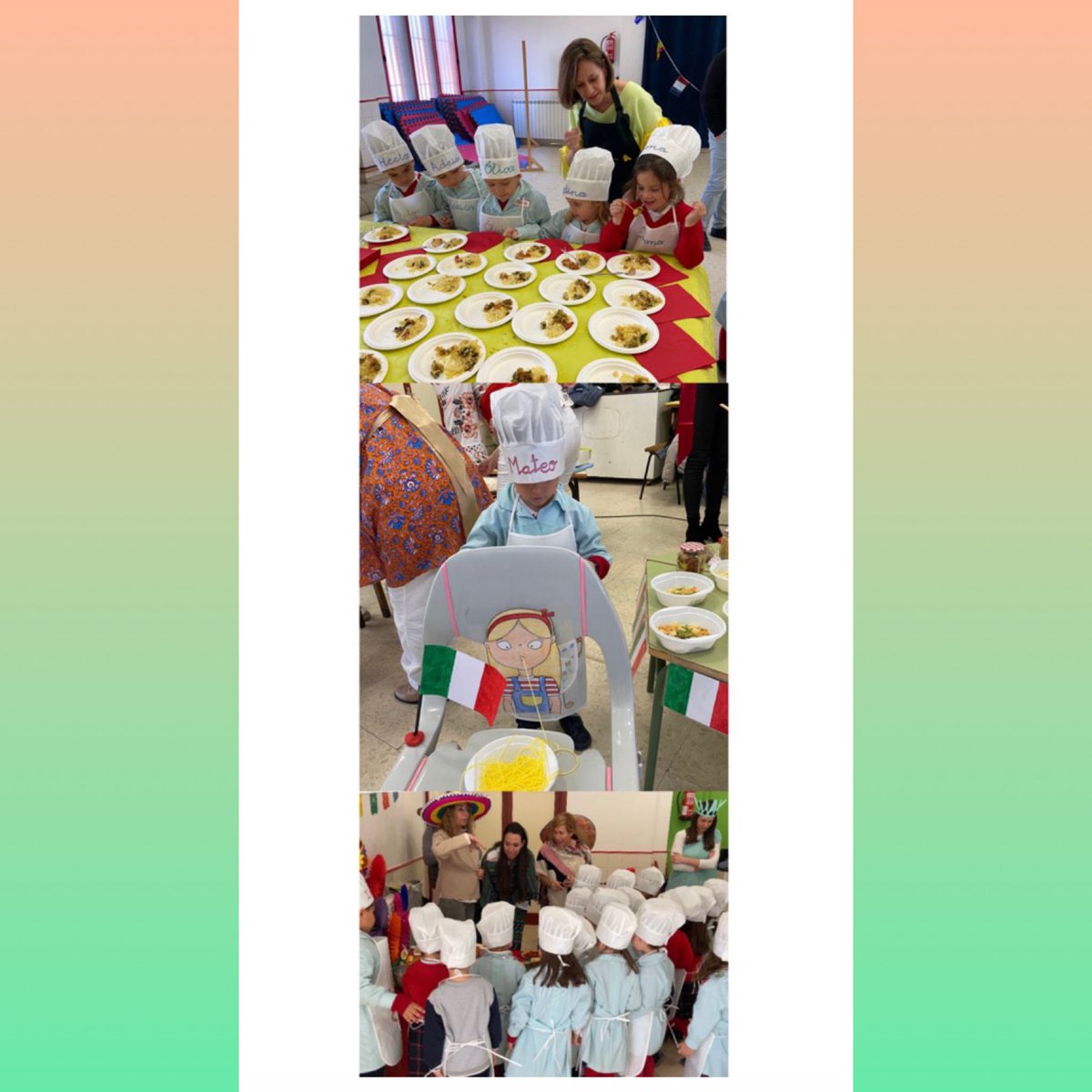 infantes_toledo's tweet photo. Las familias de 2.º de E. Infantil nos han regalado hoy el taller "Cocinas del Mundo".
Hemos probado platos deliciosos preparados con mucho AMOR. #SomosInfantes #familiaenelcole #cocinasdelmundo #CreandoFARP https://t.co/mzbHORoVtT