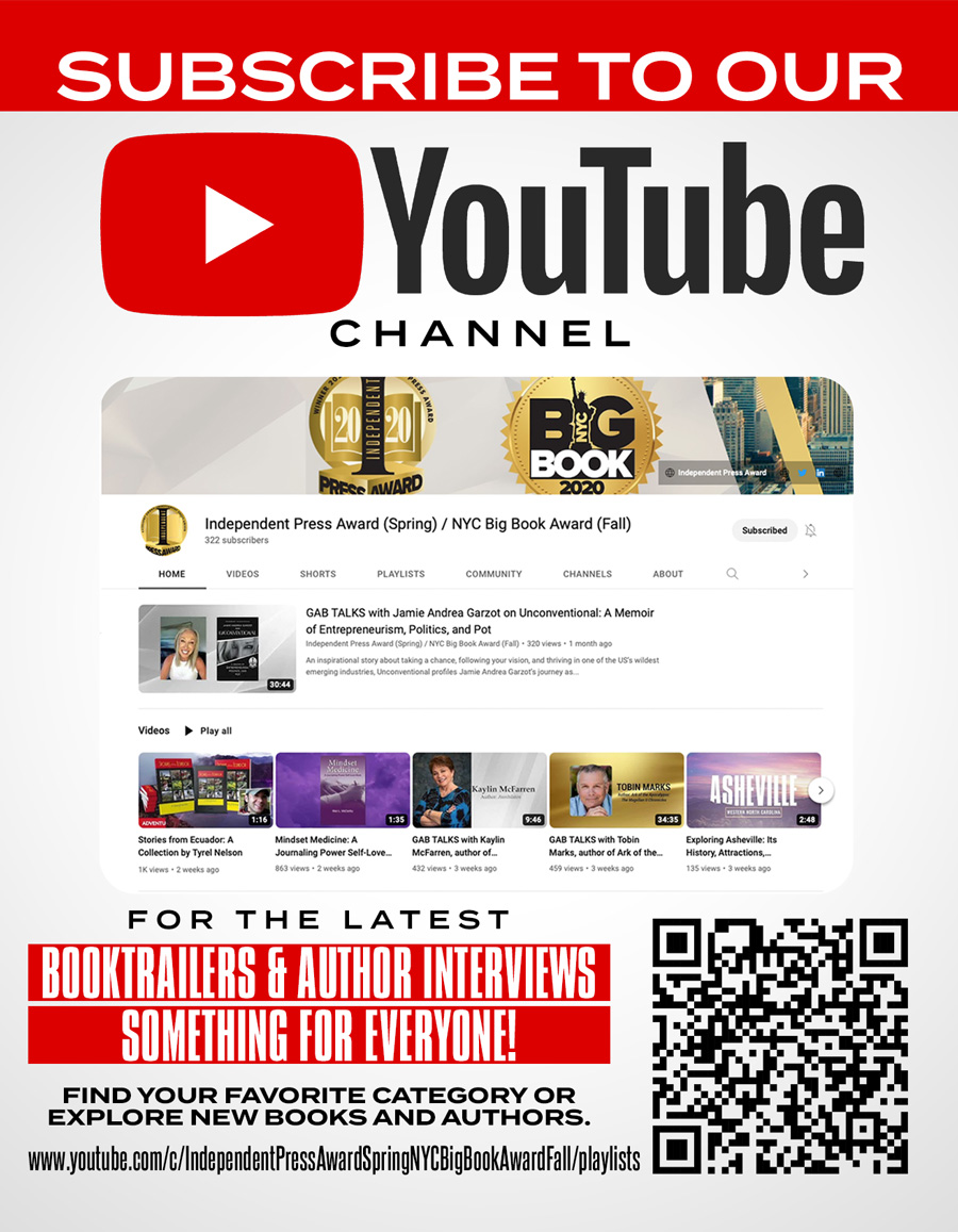 #book #videos #interviews

Subscribe: YouTube Channel
youtube.com/c/IndependentP…

#Booktrailers #awardwinning #authors #publishers #WritingCommunity #Reading #readingcommunity #booklovers #BookRecommendations #Books #Bookstores #libraries #2022IPA #BigBookAward #GabbyBookAwards