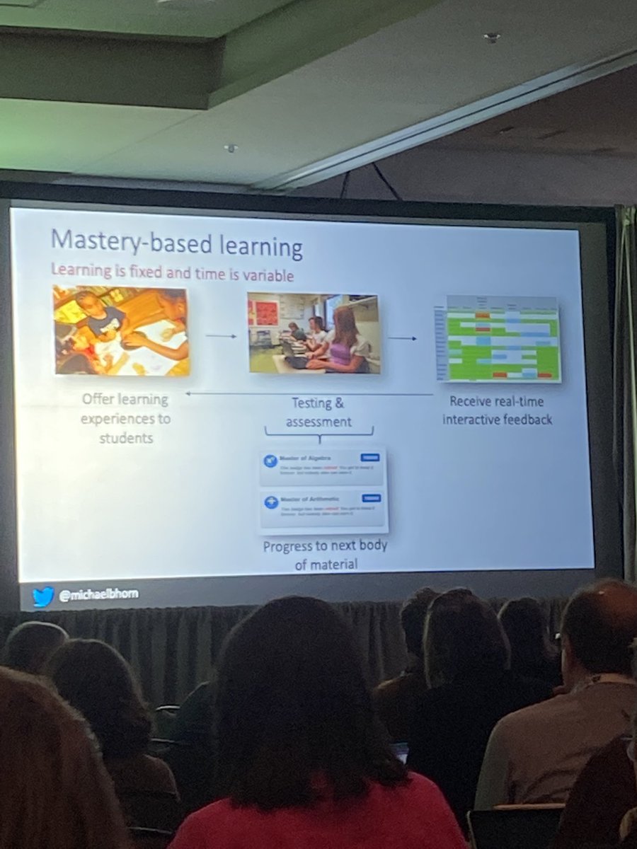 What if learning was fixed and time was the variable? What if assessment was both FOR learning and OF learning? That hit hard #COSN2023 #AustinTx