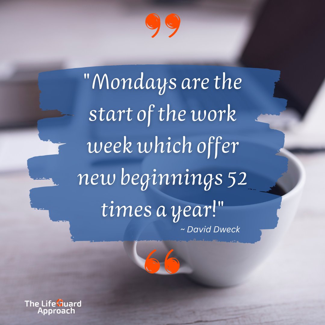 Looking forward to a great week ahead! bit.ly/3PMloWm 

#thelifeguardapproach #mondaymood #mondaymotivation #hygienistlife #quotes #hygienists