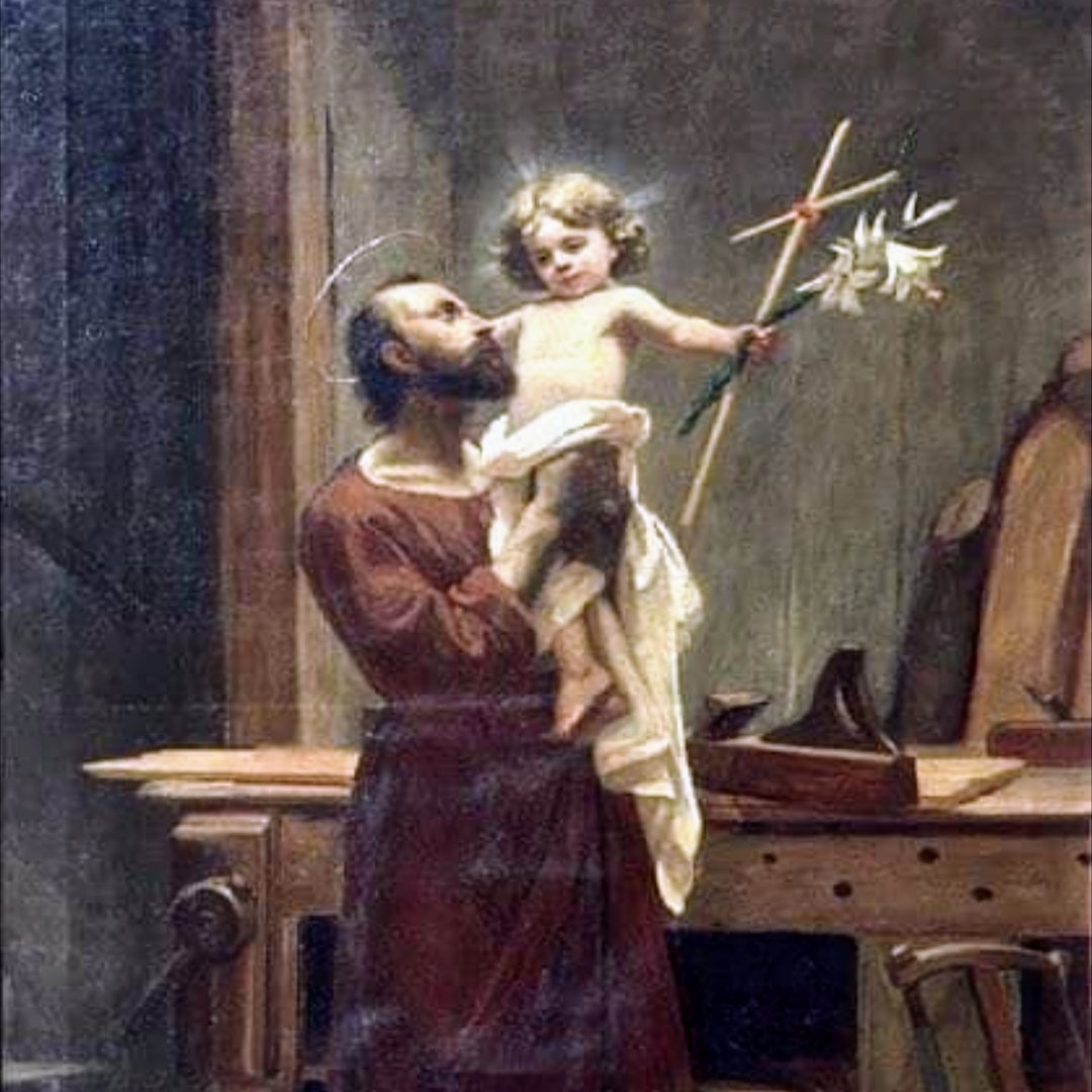 FrMartyJohn's tweet photo. Jesus and St. Joseph: Masters of humility in the workshop of life. Happy feast! https://t.co/1N0Z62wo1T