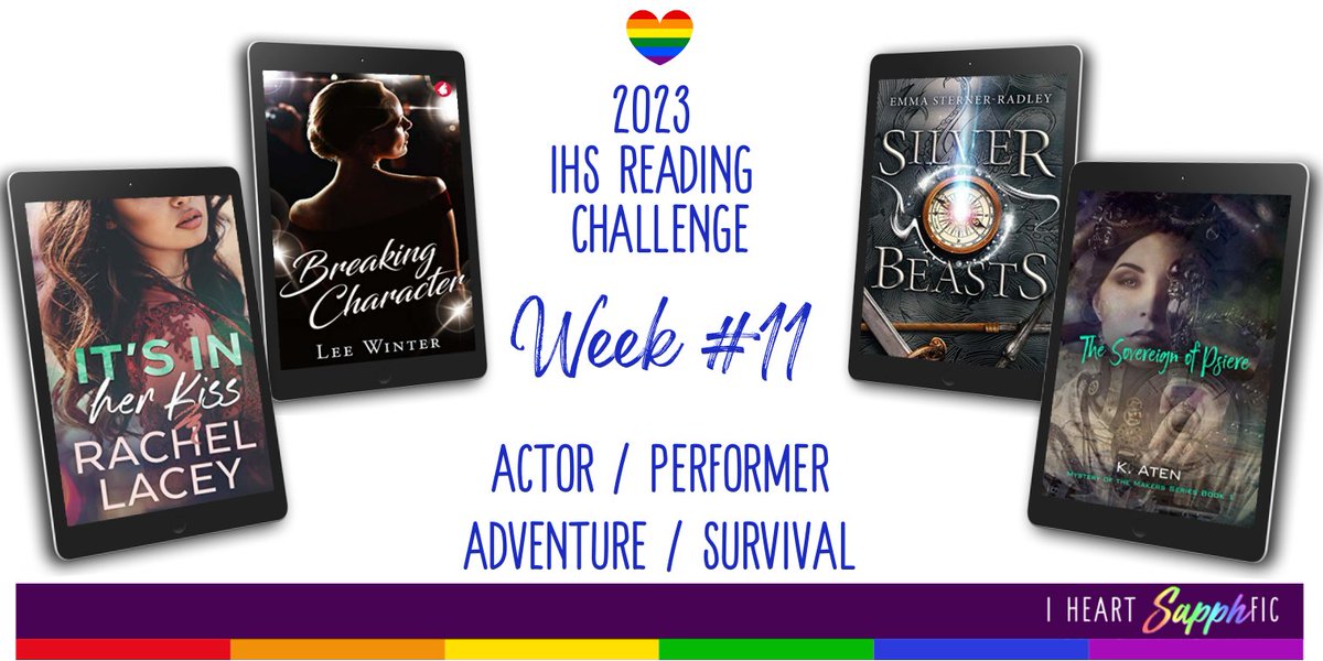 It’s Actor / Performer Week on #IHeartSapphFic

Check out #IHS for #Sapphic book recs including authors:

@Katejchristie @annacoveauthor <a href="/rachelslacey/">Rachel Lacey</a> <a href="/JaeFiction/">Jae 🏳️‍🌈</a> @thecomet13

Deets here: bit.ly/3yUgxMI

#SapphicFiction #Lesfic #QueerReads #WomenLovingWomen