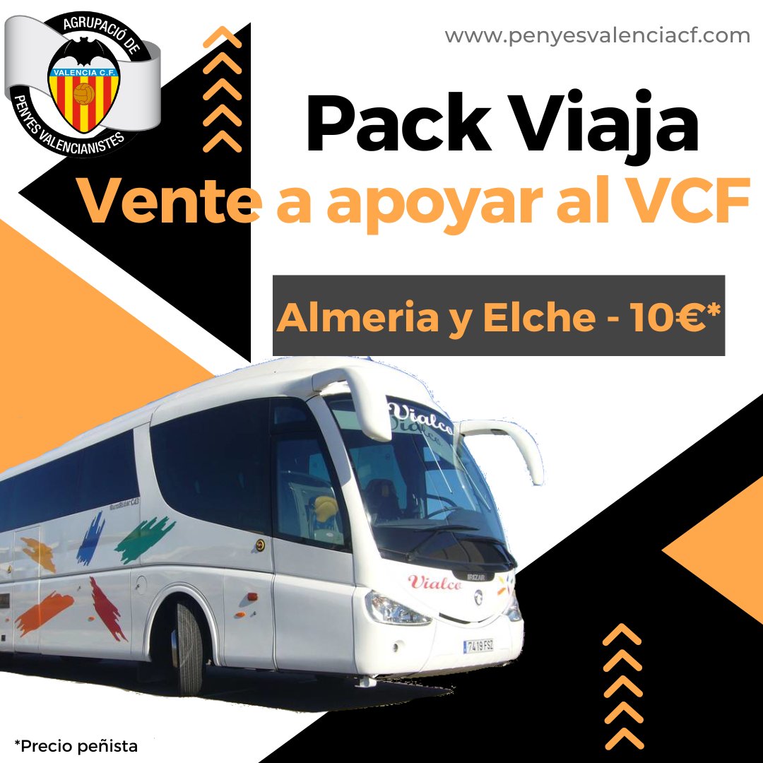 Viaja y anima a nuestro VCF!!!! - penyesvalenciacf.com/viaja-y-anima-…