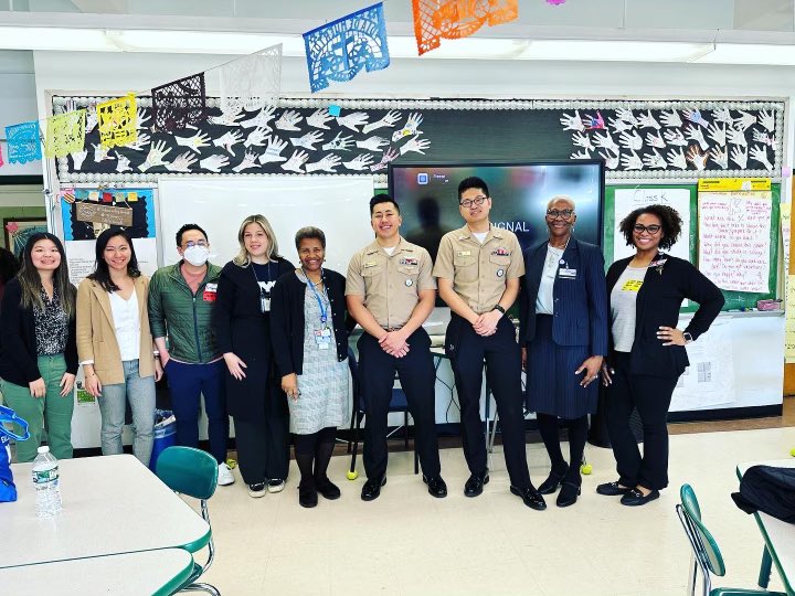 Had a great time at The International School for Health Sciences career day! Inspiring students to become nurses! #ProudDON #advocatingfornursing