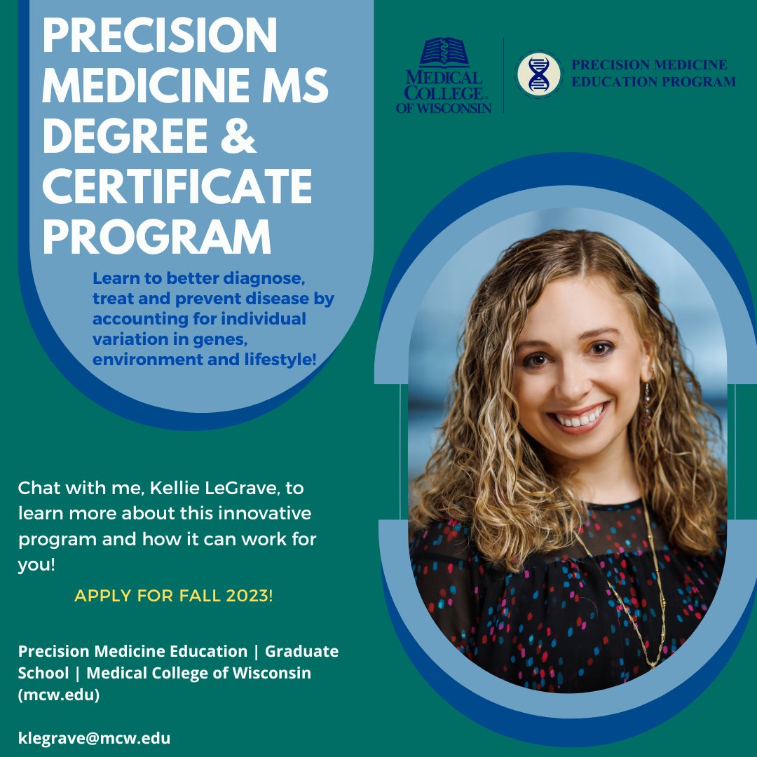 MCW Precision Medicine MS Degree & Certificate tweet media