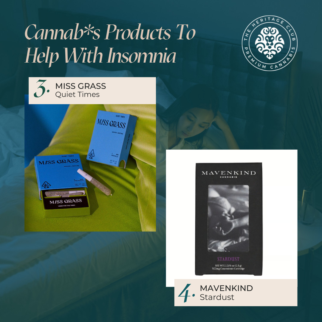 heritageclubthc's tweet photo. If you've tried all the tricks and nothing seems to help your insomia, you should try these products:
- Miss Grass ‘Quiet Times’
- Edie Parker ‘Nightcap’
- COAST ‘Chocolate S’mores’
- MavenKind ‘Stardust’
#cannabisforsleep #cannabis #weed #sleeptricks #insomniatricks https://t.co/XiyGrHY8DK