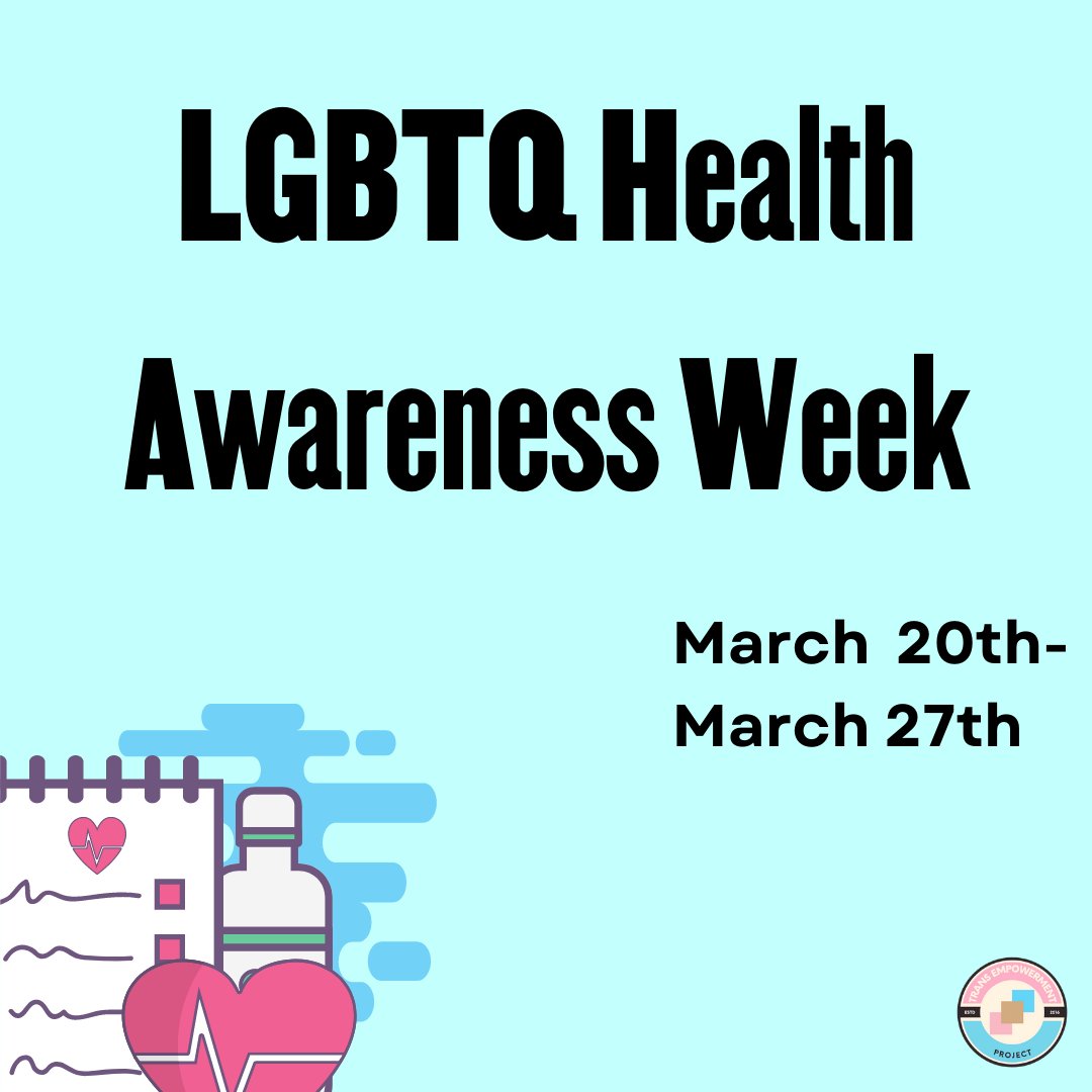 trans_empowered's tweet photo. It's National LGBTQ Health Awareness Week. With the continued  push against gender-affirming care, it's so important to talk about unique and necessary aspects of Trans* healthcare. https://t.co/rz2h2juInP