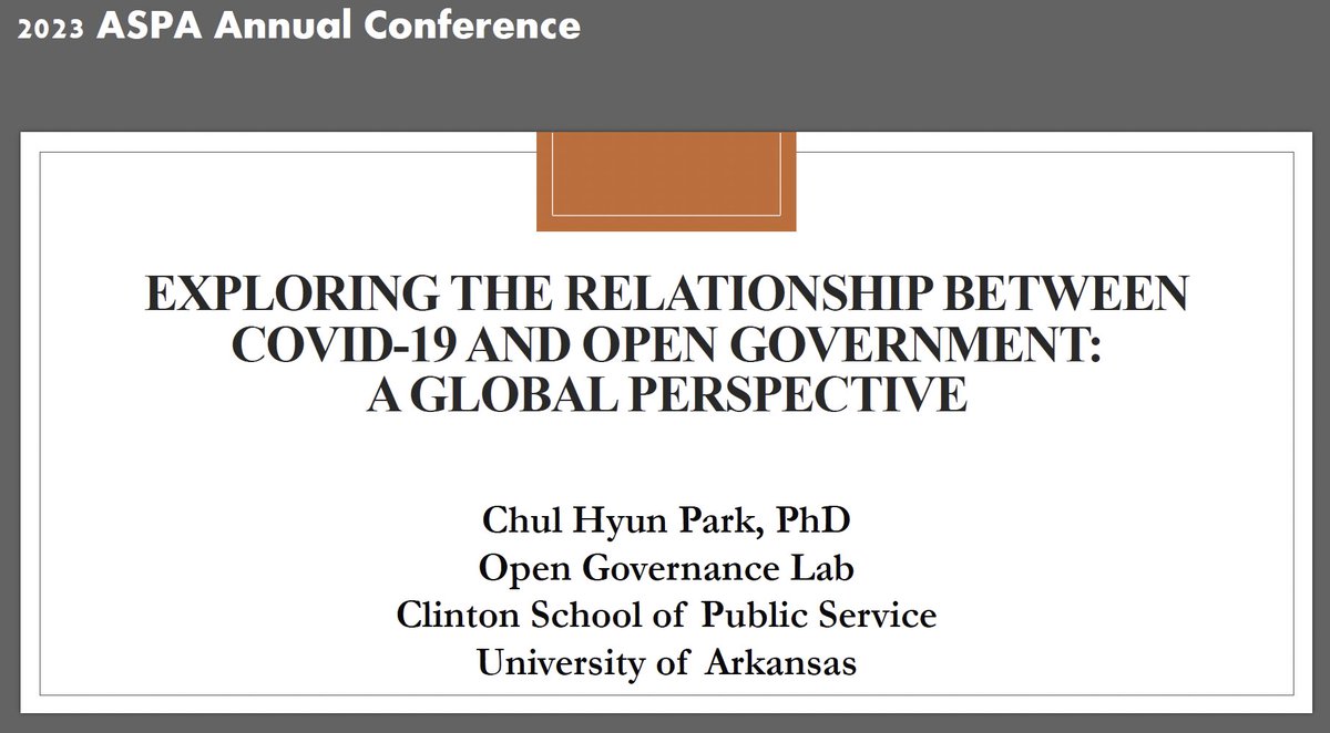 Great to present my research #ASPA2023 <a href="/ClintonSchool/">Clinton School of Public Service</a> 
My research is available on <a href="/ResearchGate/">ResearchGate</a>: researchgate.net/publication/36…