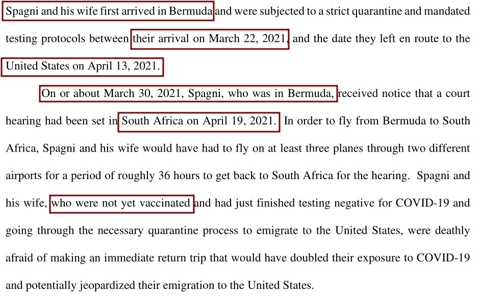 James Edwards on Twitter "3a/ Spagni & his wife arrived in Bermuda