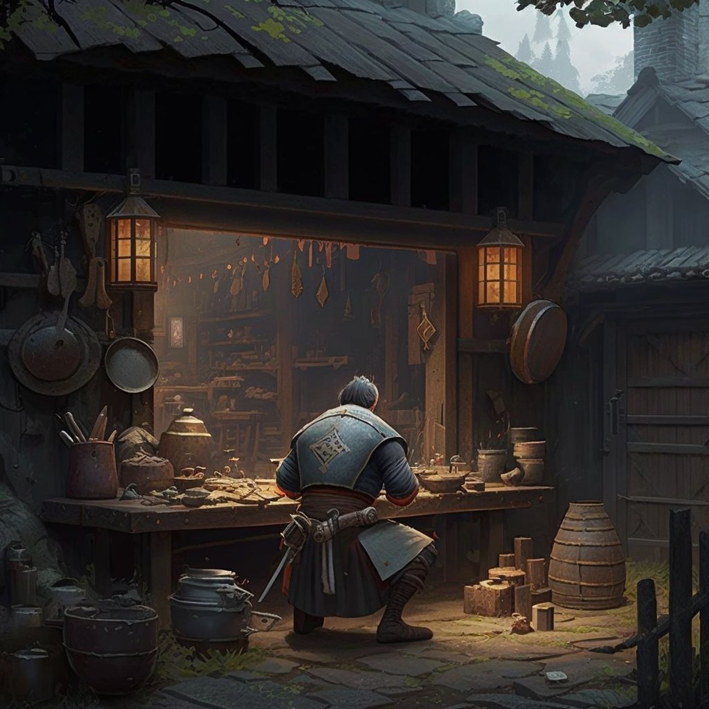 EternalLabsNFT's tweet photo. 🔨🗡️🔥
Another blacksmith outside his shop. What do you think he is looking for?
⚔️ #EternalArmy Like, Retweet, Follow, and Mention 3 Friends.
#NFT #NFTCommunity
#medievalweaponsmith #customsword https://t.co/1EPDkBC2KA