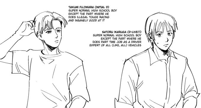 i want them to interact, but i dont know what. they arent even good conversationalists, both of them... and ikaruga can't even talk about his Super Secret Job... oh my god 