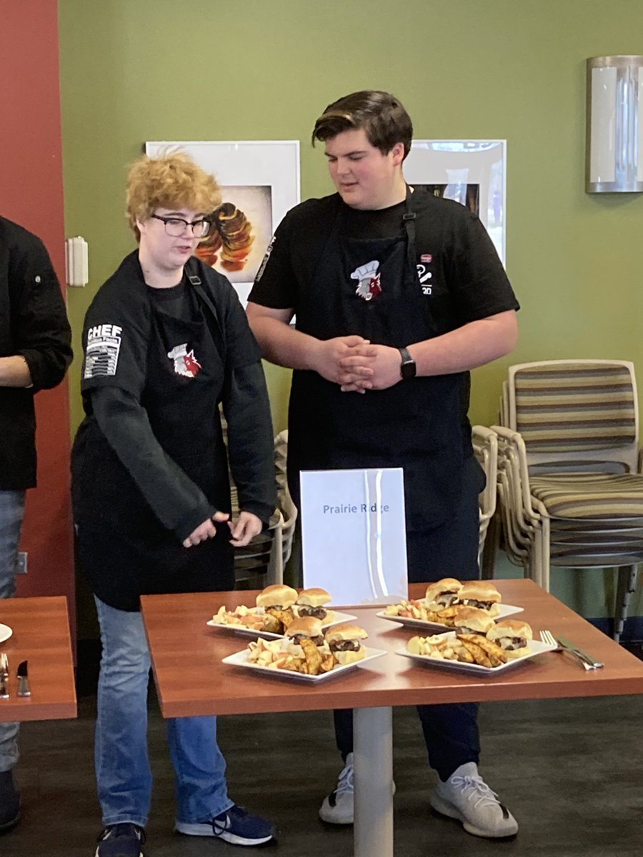 PRMrsJones's tweet photo. They say 2nd is the BEST and that is SO true for these two winners today @mchenrycountycollege #culinarycookoff I’m so proud of them!!! #winnersinmyeyes @SKochPR @IndustryCareers https://t.co/semzSGo4bL