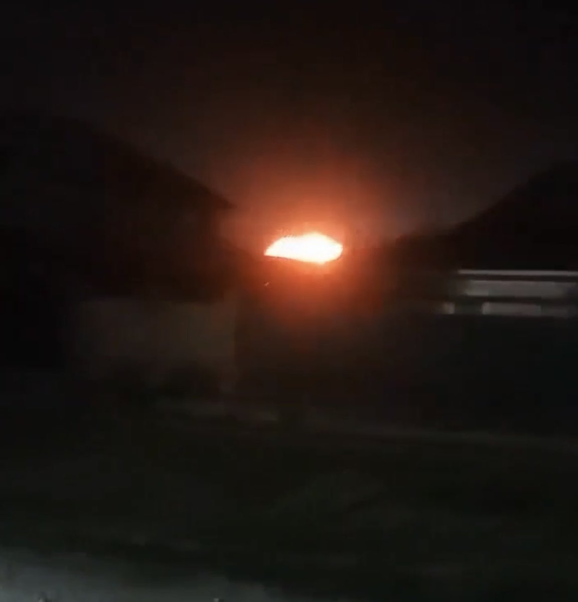 yarotrof's tweet photo. Eyewitnesses post on social media footage of what appears to be a Ukrainian multiple suicide-drone attack on the Dzhankoy railway junction in northern Crimea. https://t.co/qxuc1Qv8IP