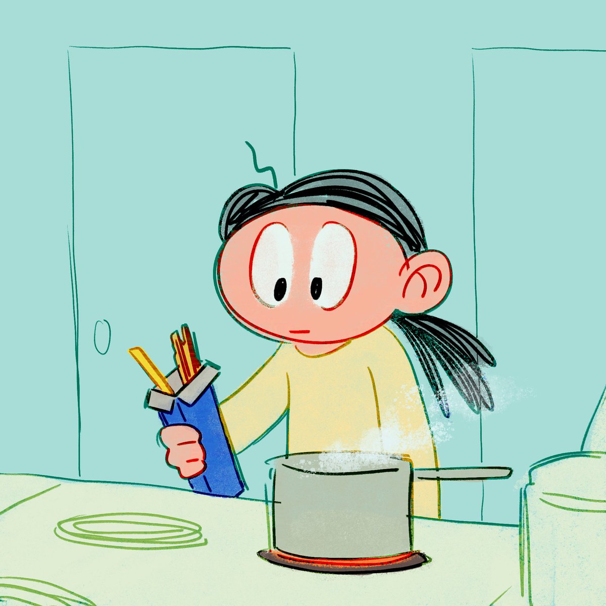 oddlybuddy_'s tweet photo. there was a single strand of fettuccine in my spaghetti box

I enjoyed it very much https://t.co/97zsDHoIHk