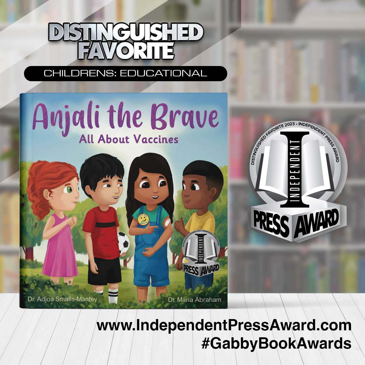 The biggest reward is when a child or parent shares how @anjalithebrave helped them be brave when visiting the doctor.

But it's also an honor to be recognized by @GabbyBookAwards!

#GabbyBookAwards #2023IPA #anjalithebrave #childrensbooks @IndiesUnitedPub #IUPH #IndiesUnited