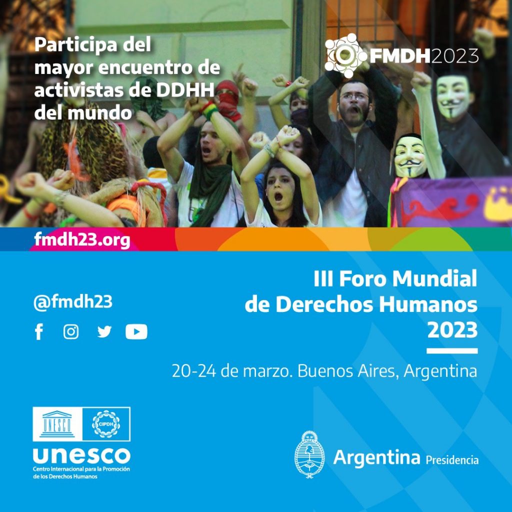En el marco del <a href="/fmdh23/">III Foro Mundial de Derechos Humanos 2023</a>, la #FCEDU organiza el panel «Malvinas en la escuela secundaria. El reclamo permanente de soberanía y los modos de transmisión del pasado reciente», donde participará la decana <a href="/aixaboeykens/">aixa b</a>, junto a los profesores Pablo Gullino (UGSM) y Pablo Bilyk (UNLP)