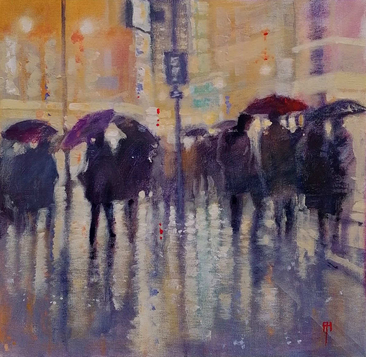 tyneside_art's tweet photo. Excited to share the latest addition to my etsy shop: Good time for a coffee, London, original acrylic painting by Alan Harris, British artist, oils, acrylic, pastel, original painting https://t.co/iOroIuev54 #blue #purple #unframed #landscapescenery #impressionist #s https://t.co/om6i1SJtZ2