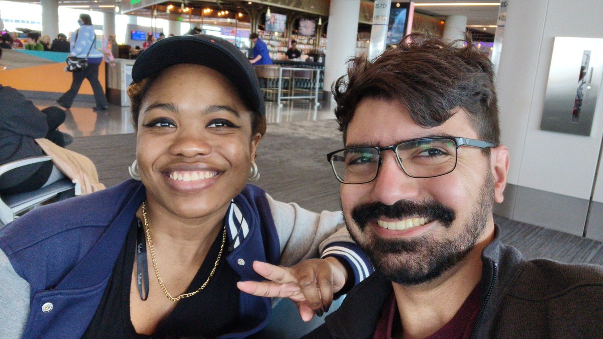 GDC bound! With <a href="/DPandaHeart/">Danni W.🌱✨ ➞ GDC</a>