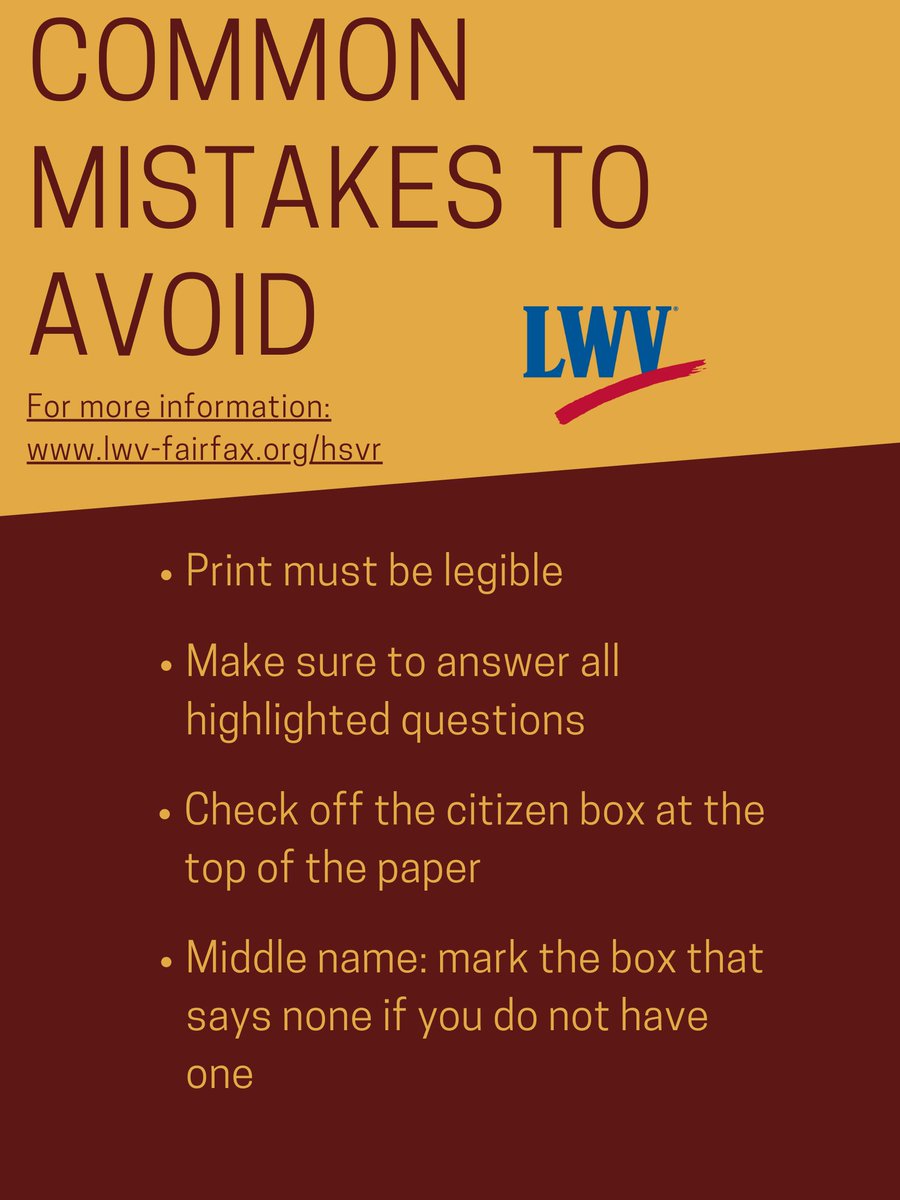 LWVFairfax's tweet photo. Double the fun this week as we head to @OaktonHS T and W for a #voterregistration table during #modelcongress. Seniors - Don't forget to bring/know your social security number! #GOTV #LWV #FCPS #oaktonva #oaktoncougars #civicresponsibility https://t.co/QUBLxRFizp